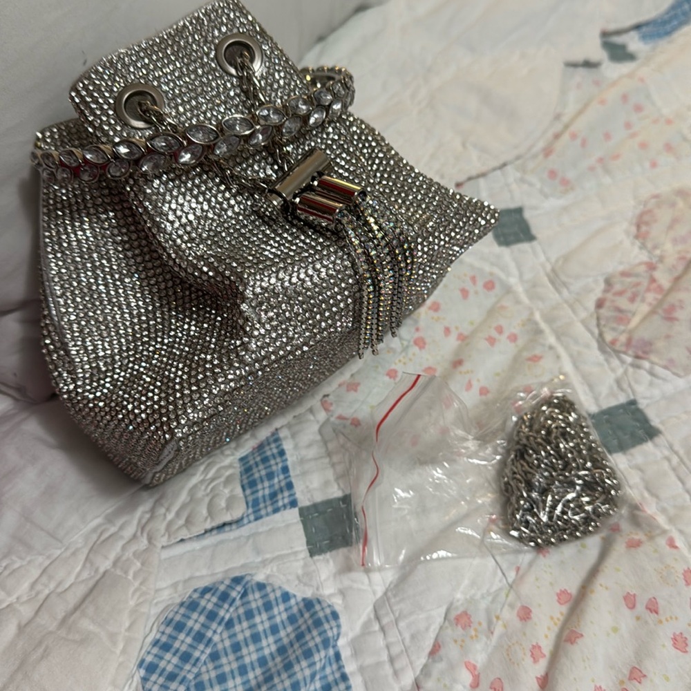 Fux diamond accented bag